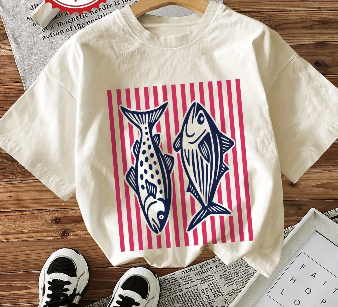 Ocean Fish Print T-Shirt